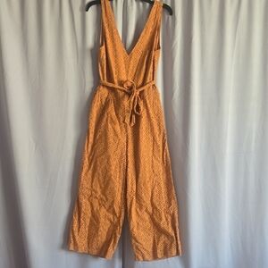 Lucky Brand Sleeveless Orange Jumpsuit